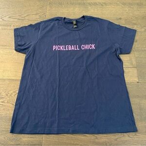 Gildan Navy Blue Pickleball Chick Tee